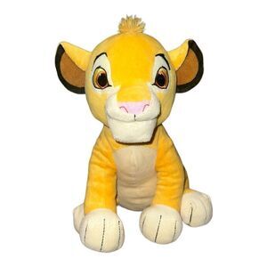 Kohl's Cares Disney Young Simba Lion King 12" Plush Yellow Stuffed 2014 EUC